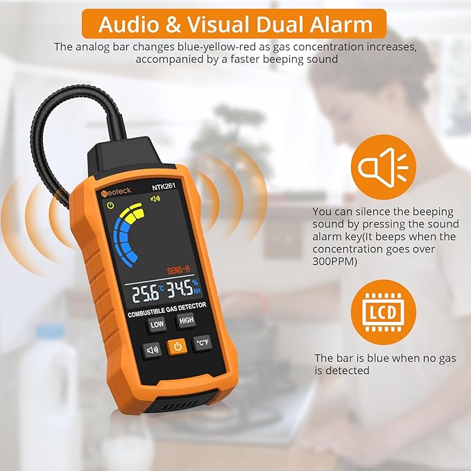 Neoteck Natural Gas Detector Gas Leak Detector - Image 4