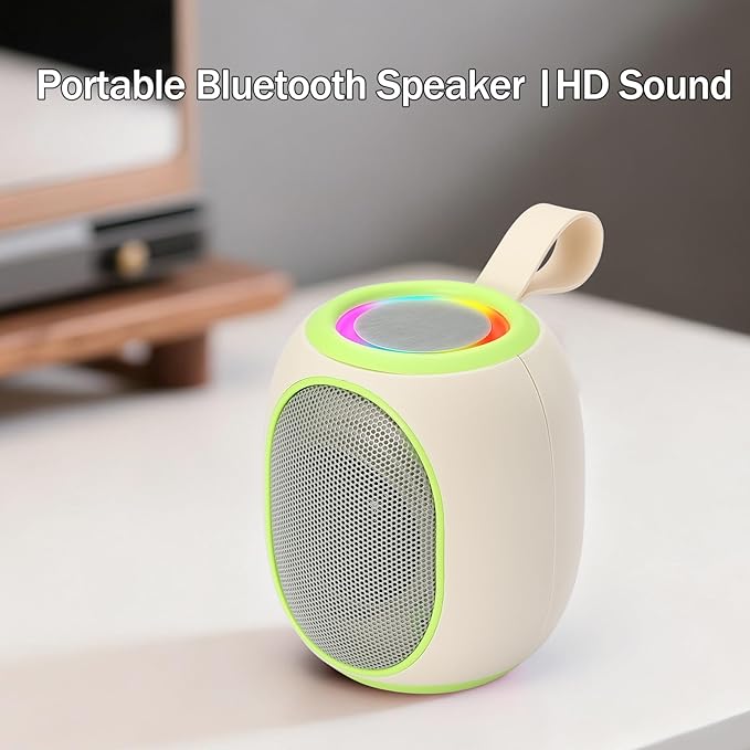Portable Bluetooth Speaker – 8W HD audio quality, TWS stereo pairing, LED light - Image 4