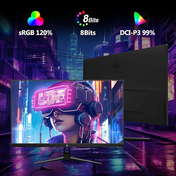 Z-Edge 27 inch Gaming Monitor, FHD 1080P 240Hz, Ultra-Fast MPRT 1ms Monitor - Image 2