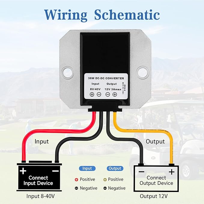 ELFCULB 8V-40V to 12V Voltage Regulator 3A 36W DC Step Down UP Converter - Image 2