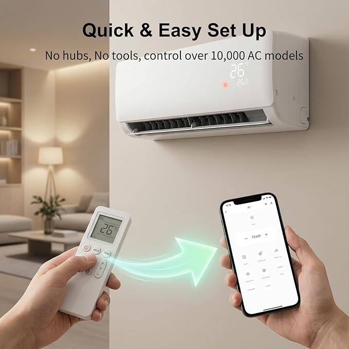 WOOX Smart Air Conditioner & Heater Pump Controller, WiFi IR Remote Control - Image 6