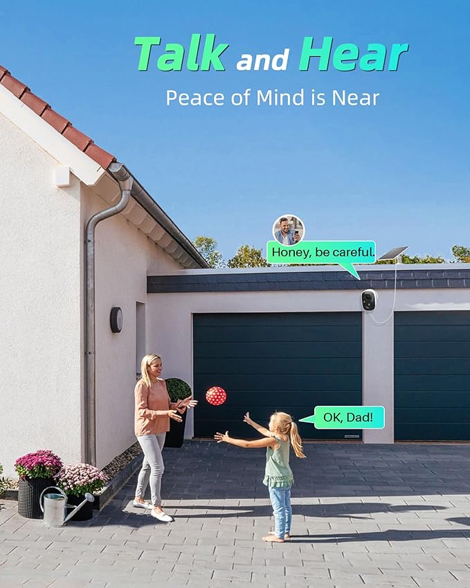 MaxiViz Solar Camera Outdoor Wireless, 2.4G Wi-Fi Security Camera - Image 6