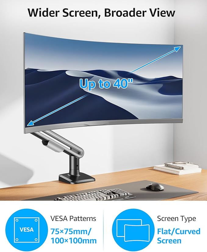 MOUNTUP Single Monitor Desk Mount - Image 3