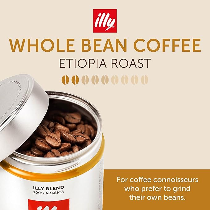 illy Whole Bean Coffee, Etiopa Single Origin Light Roast, 100% Arabica - Image 2