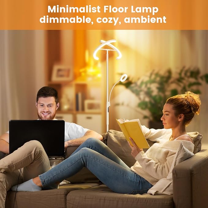 SIBRILLE White LED Floor Lamp - Image 7