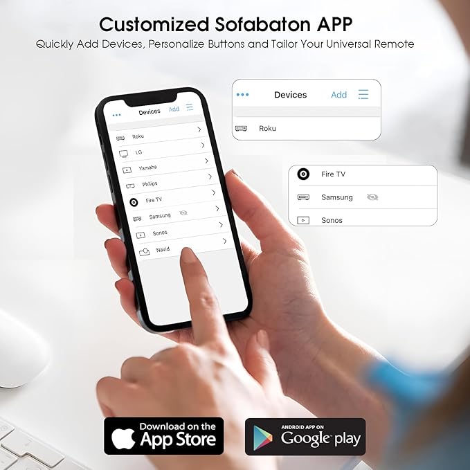SofaBaton U2 Universal Remote, All-in-One Smart Universal Remote Control - Image 3