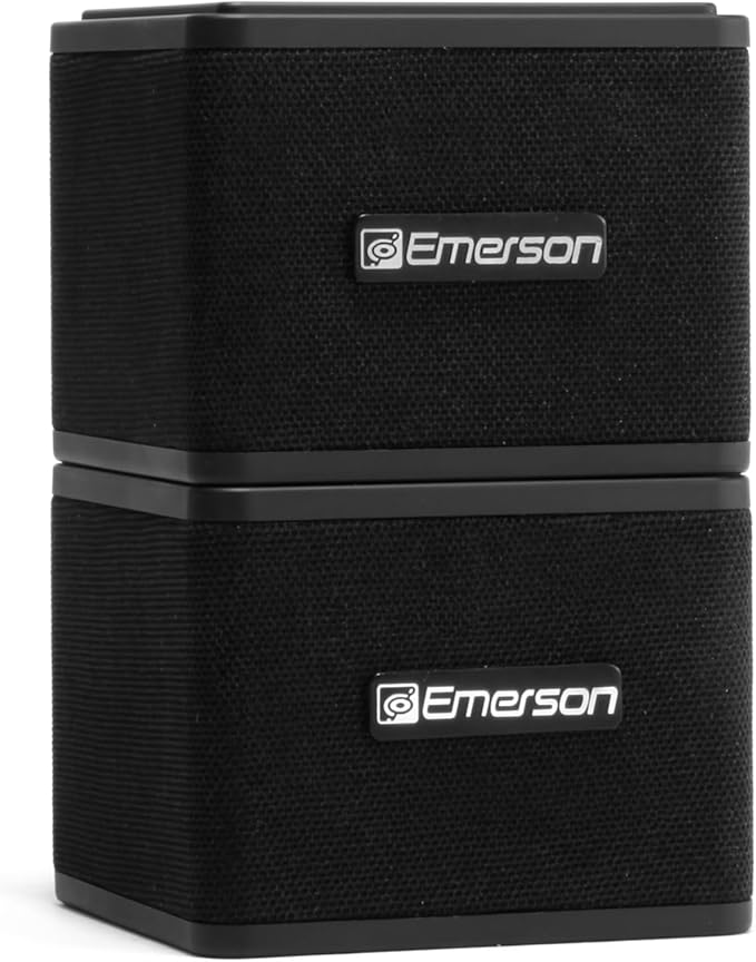 Emerson EAS-3006-BK Sound Blox – Wireless Magnetic Stackable Bluetooth Speakers by Emerson