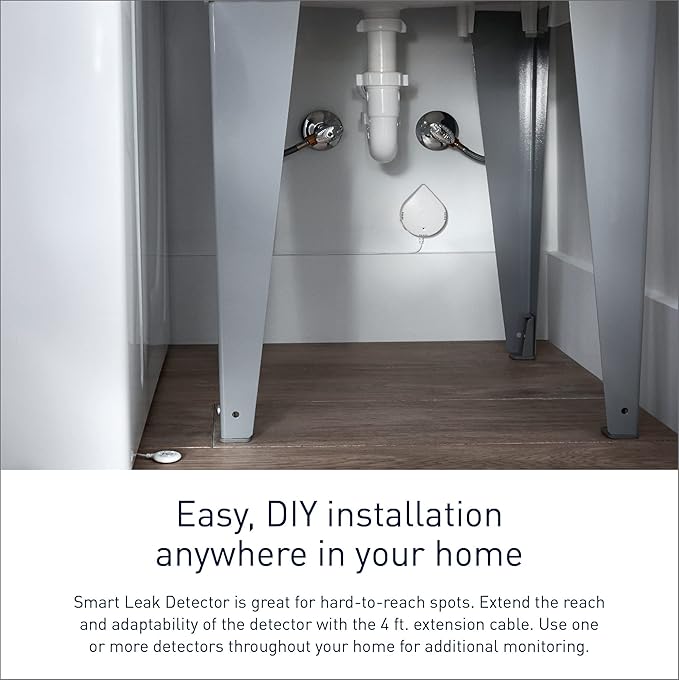 Moen White Flo Smart Water Leak Detector, Water Sensor Alarm - Image 5
