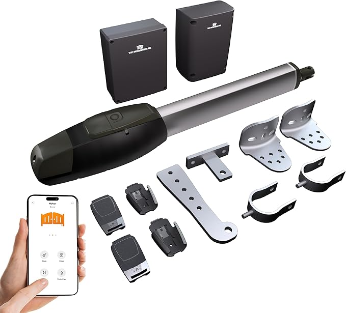 TMT Mastiff 400 Single Automatic Gate Openers Up to 8ft and 772lb Heavy Duty by TMT