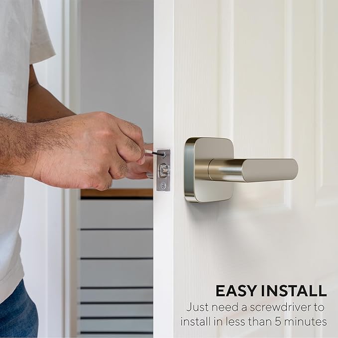 ULTRALOQ Passage Lever Door Handle, Reversible Handle No Lock - Image 6