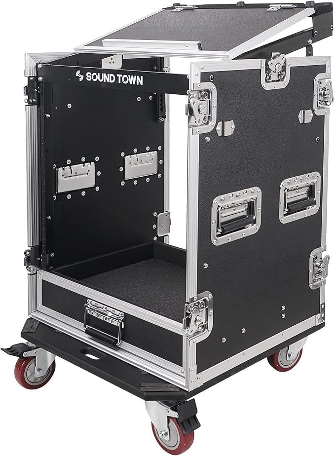 Sound Town 14U PA DJ Pro Audio Rack/Road ATA Case - Image 3