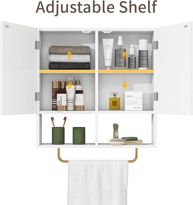 Wall Mounted Bathroom Storage Cabinet Medicine Cabinet - Image 5