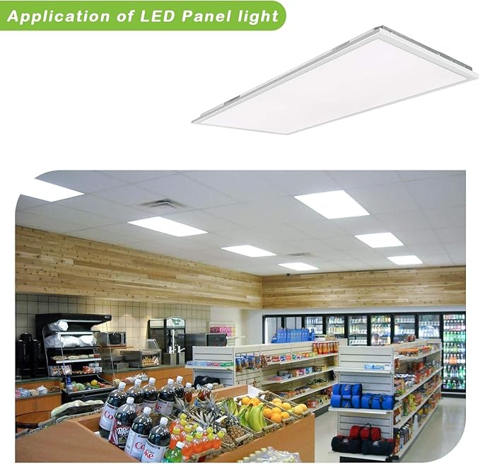 hykolity (6 Pack 2x4 FT LED Flat Panel Troffer Light, 30/40/50W 3-Wattage - Image 5