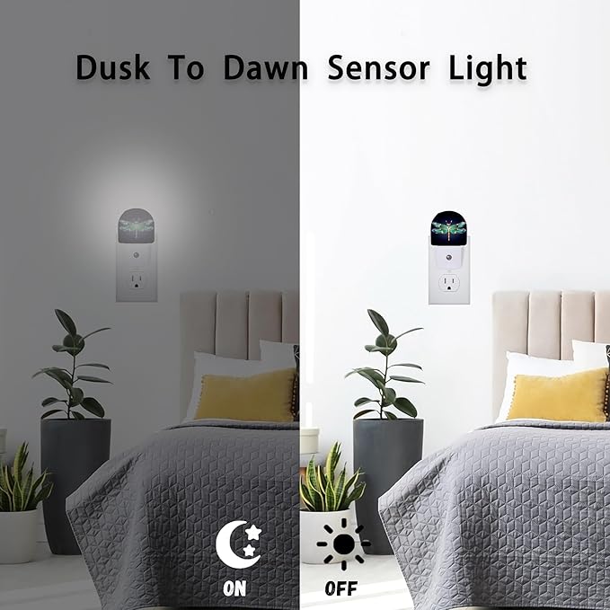 Axxitude Green Dragonfly Night Lights Plug into Wall - Image 5