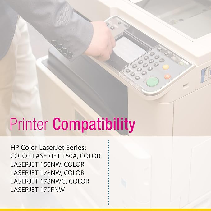 CS Replacement Compatible with HP 150A Toner Cartridge W2060A W2061A W2063A - Image 5