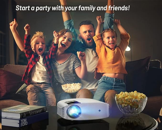 Projector, GooDee 4K Support 600 ANSI WiFi Bluetooth Native Full HD 1080P - Image 5
