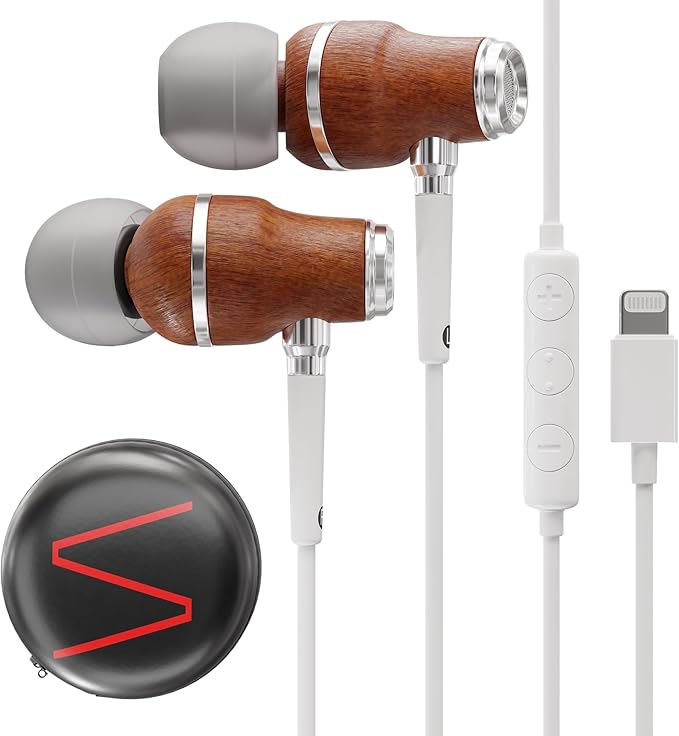 Symphonized iPhone Earphones Wired Deep Bass Sound, 3D Sound, Microphone Volume by Symphonized