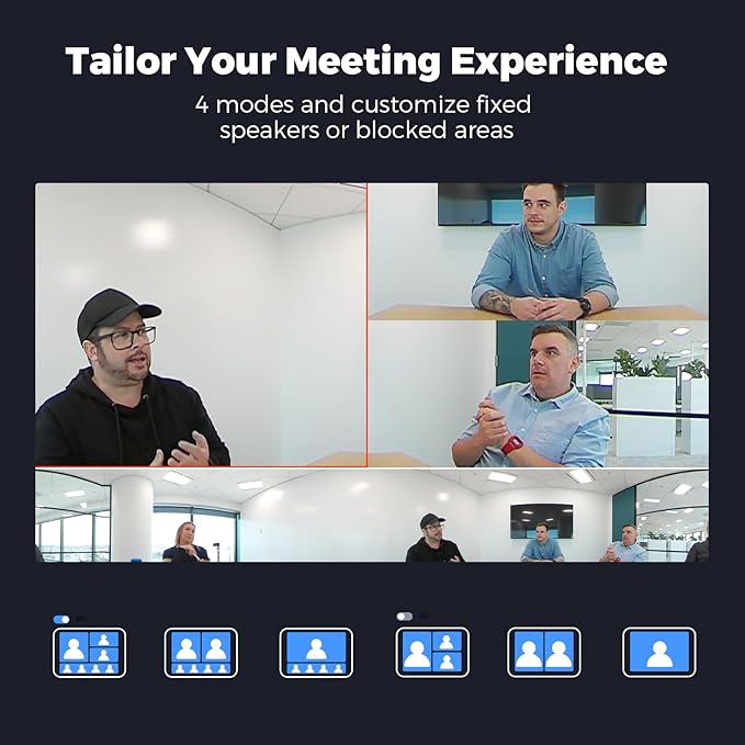 COOLPO Camera 360, 4K Video Conference Room Camera System, AI Driven Speaker - Image 4
