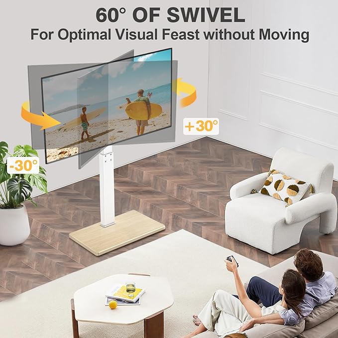 TV Floor Stand for 32-75 Inch Plasma LCD LED OLED Flat Panel or Curved Screen - Image 3