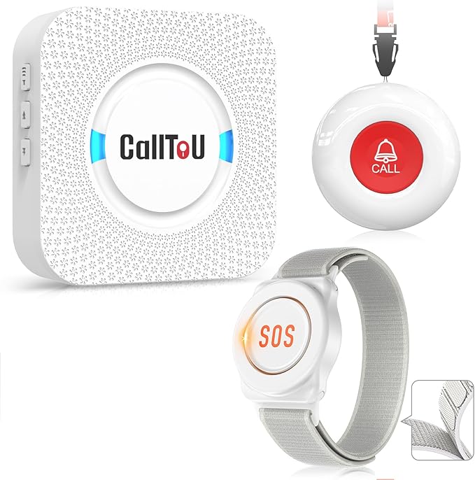 CallToU Caregiver Pager Wireless Call Button Nurse Alert System 500+ Feet by CallToU