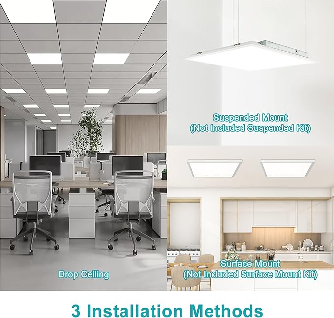 VocgoUU 16-Pack 2x2 LED Flat Panel Light Drop Ceiling, 0-10V Dimmable, 3CCT - Image 8