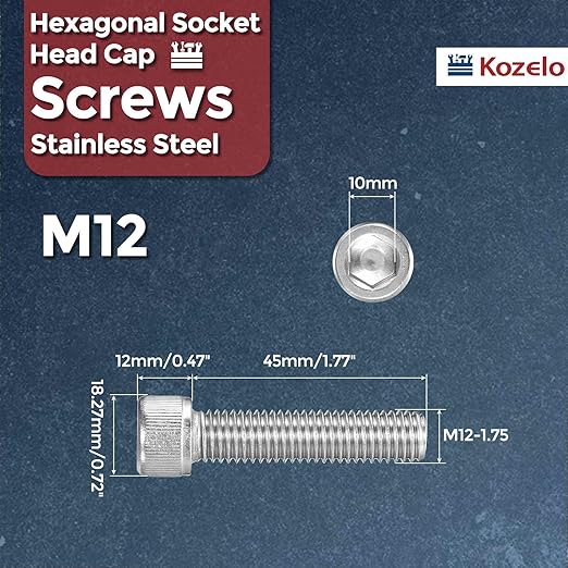 Kozelo 6pcs Socket Head Cap Screws - Image 2