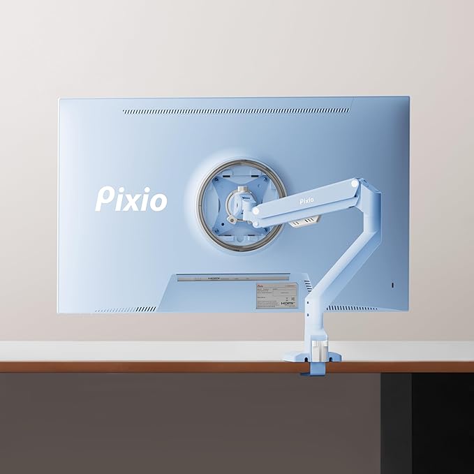 Pixio PS1S Wave Blue Single Monitor Arm Stand Desk Mount - Image 7