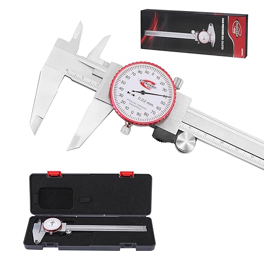 Standard Gage Metric Dial Caliper Measuring Tool 0-150mm Range, Analog by Unknown
