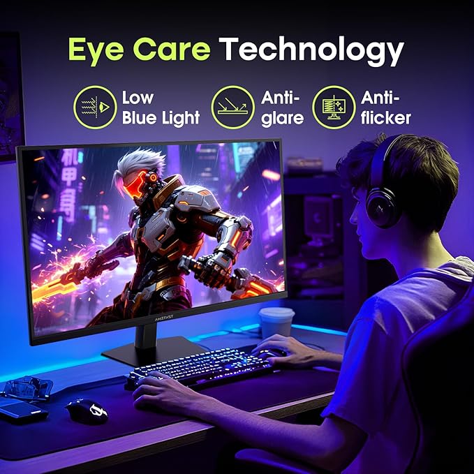 Amzfast 27 Inch Gaming Monitor 200Hz WQHD 2k 2560 x 1440p Monitor, Built-in - Image 10