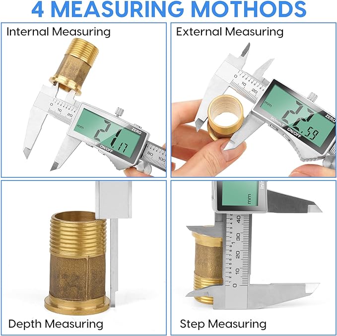 Digital Caliper, 6 Inch Caliper Tool - Image 5