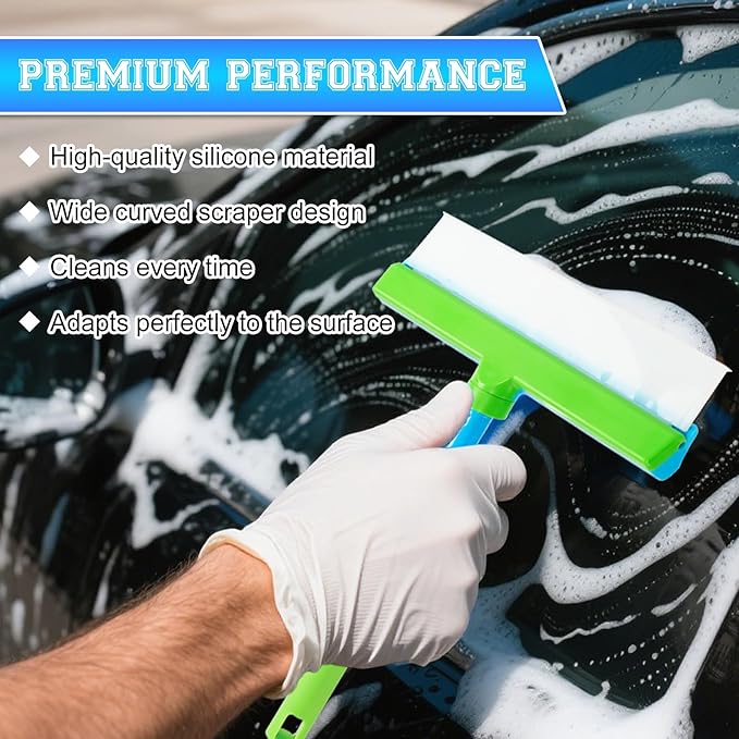 Window Cleaning Kit, Window Squeegee, Recyclable Silicone Window Squeegee Kit - Image 5