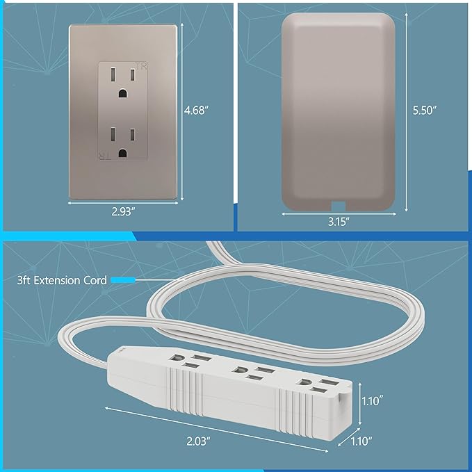 LIDER Flat-Face Outlet Extender - Image 2