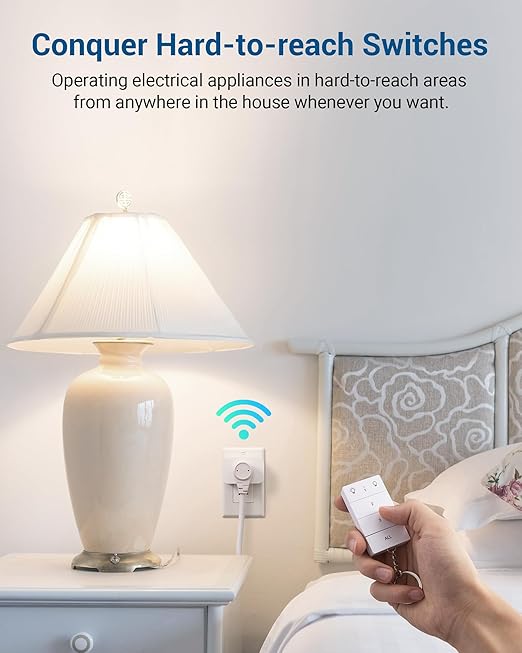 DEWENWILS Wireless Remote Control Outlet, No Wiring, Programmable & Expandable - Image 2