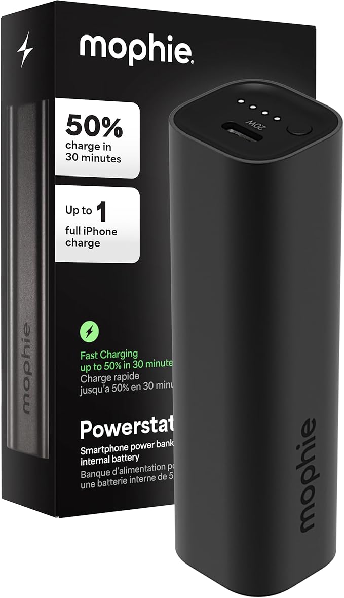 Mophie Powerstation Fast 5, 000mAh Power Bank | Fast and Portable | 20W by mophie