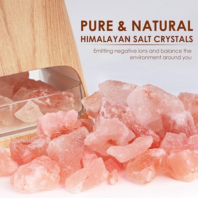 SALKING 2-in-1 Ultrasonic Essential Oil Diffuser & Himalayan Salt Lamp - Image 2