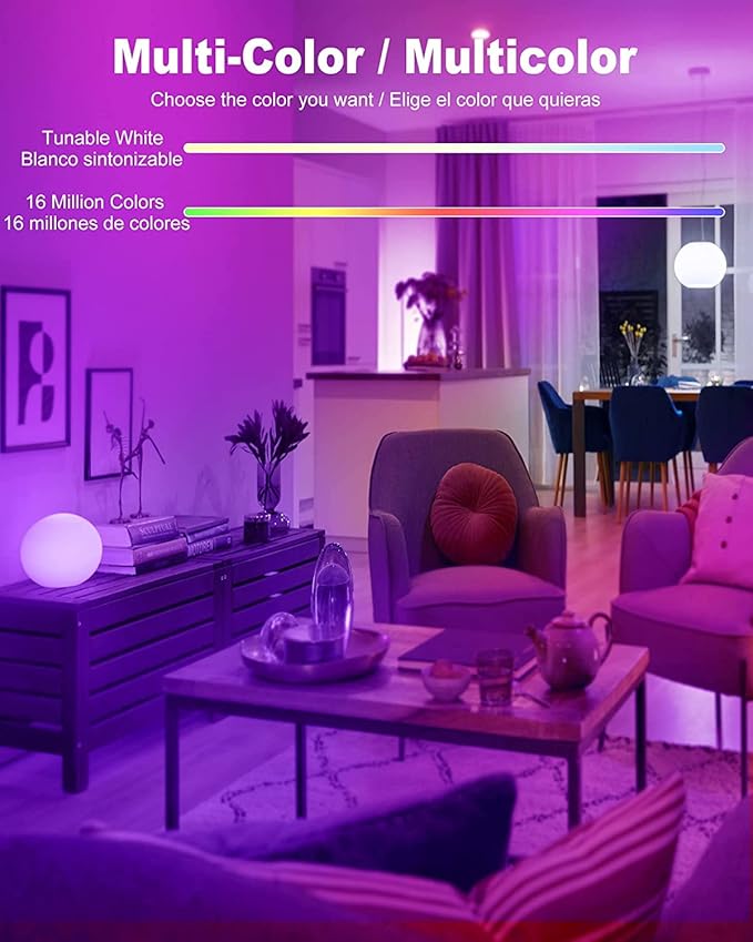 OHLUX Smart Light Bulbs, Color Changing LED Bulbs - Image 5