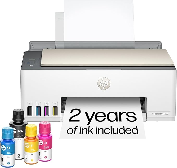 HP Smart Tank 5000 Wireless All-in-One Ink Tank Printer, Copier by HP
