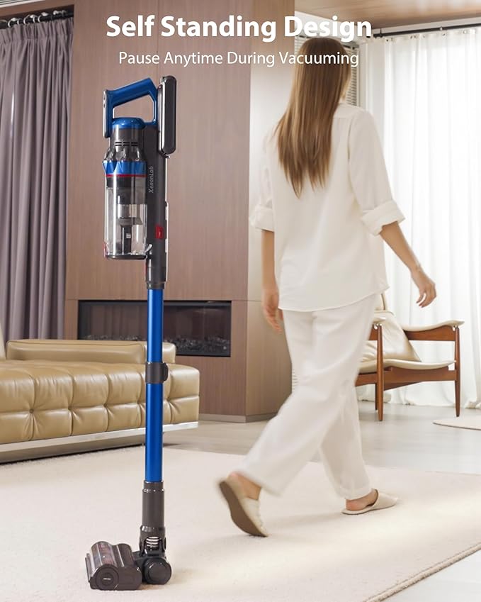 XenonLab Cordless Vacuum Cleaner, 75Mins/55KPa/650W Self-Standing Stick Vacuum - Image 8