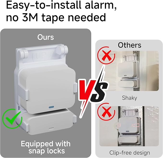 Garage Door Bracket for SimpliSafe Alarm Contact Sensor | Secure Mount - Image 4