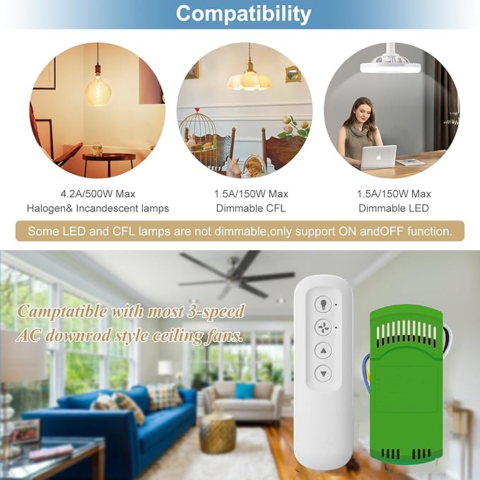 99770 Ceiling Fan Remote Control Kit Replacement - Image 6
