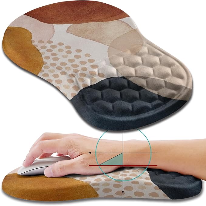 Hokafenle Ergonomic Mouse Pad Wrist Support, Wrist Rest Mousepad by Hokafenle