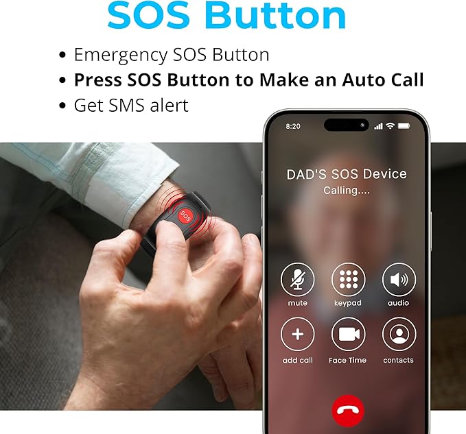 SecuLife SOS Wristband, Fall Detection, GPS Safety Bracelet - Image 5