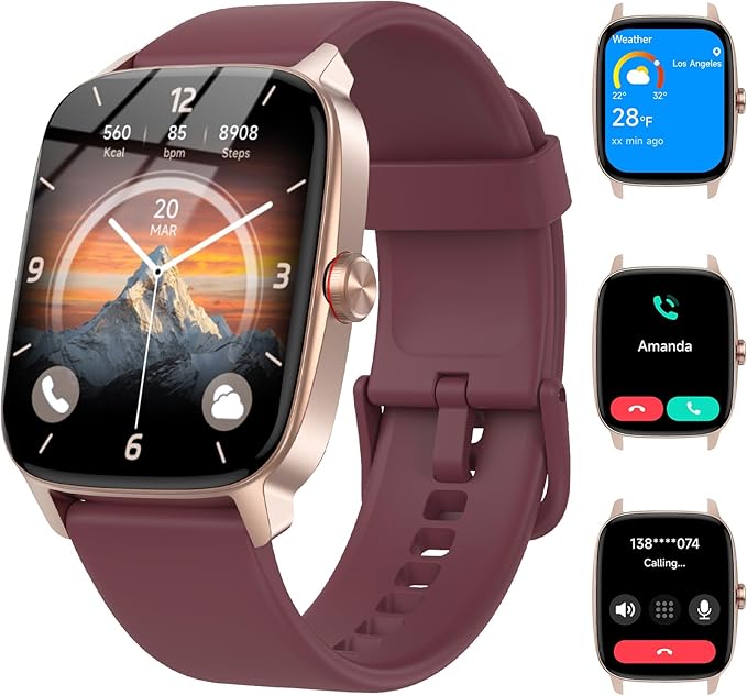 Smart Watches for Women Men by KIBFLE