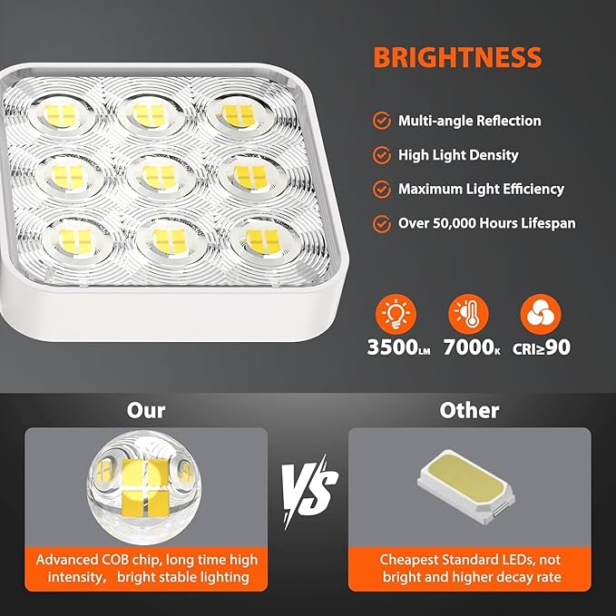WdtPro Motion Sensor Outdoor Lights 3 Pack, 3500LM Bright Solar Lights Outdoor - Image 2