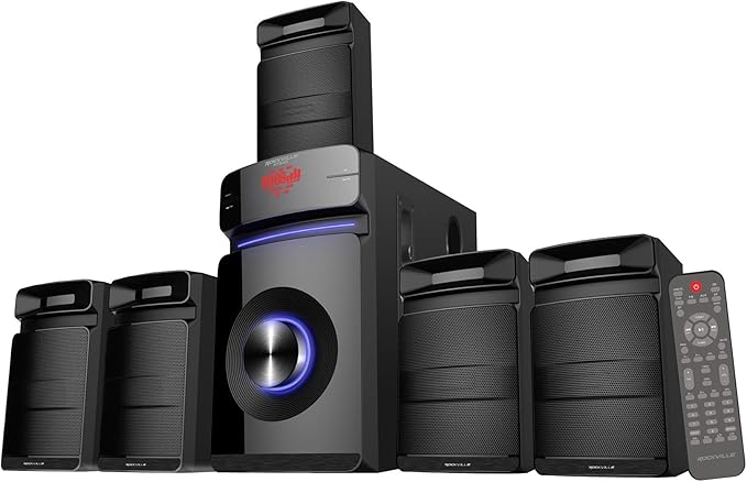 Rockville HTS45 800w 5.1 Channel Home Theater Audio System, USB/SD Playback by Rockville
