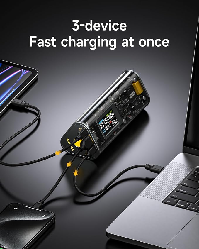 SHARGEEK 170 Power Bank, 140W PD3.1 Portable Charger 24, 000mAh/ 86.4Wh High - Image 4