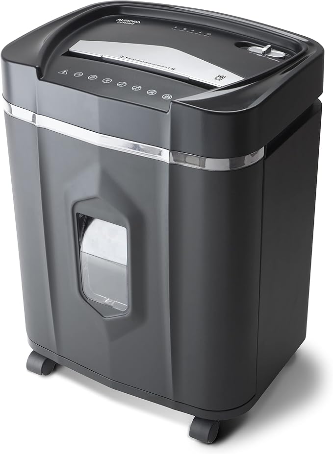 Aurora Anti-Jam 16-Sheet Crosscut Paper/CD and Credit Card Shredder/ 5-Gallon - Image 3