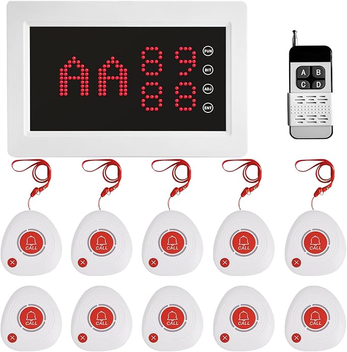 WNKRUN Wireless Caregiver Pager Nursing Calling System Elderly Alarm by WNKRUN