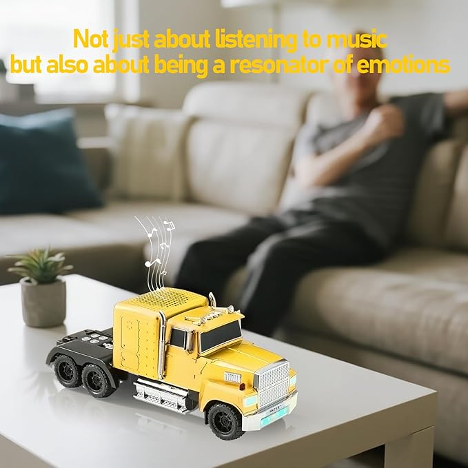 WSTER American Truck Bluetooth Speaker, Retro Car Model，Portable Wireless - Image 4
