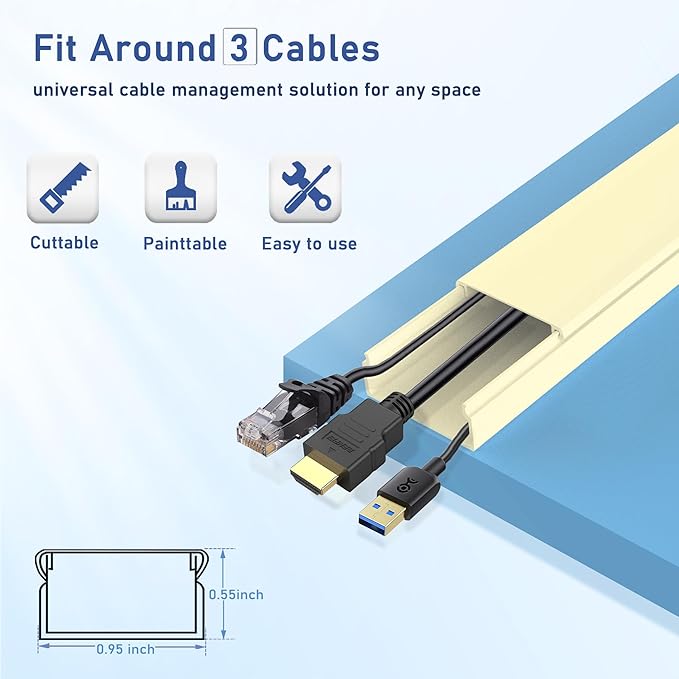 Cord Cover Wall Raceway Kit - Image 2